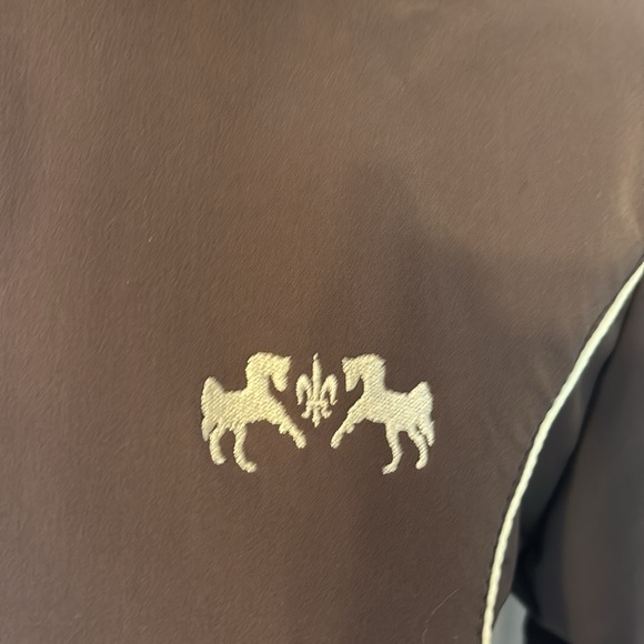 vintage y2k brown coat with fur cuffs and fur collar - Picture 2 of 7